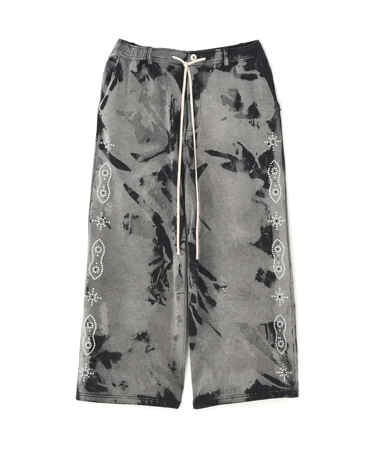 Danke Schon 26ss "Studs Sweat Baggy Pants" Grey Grey S