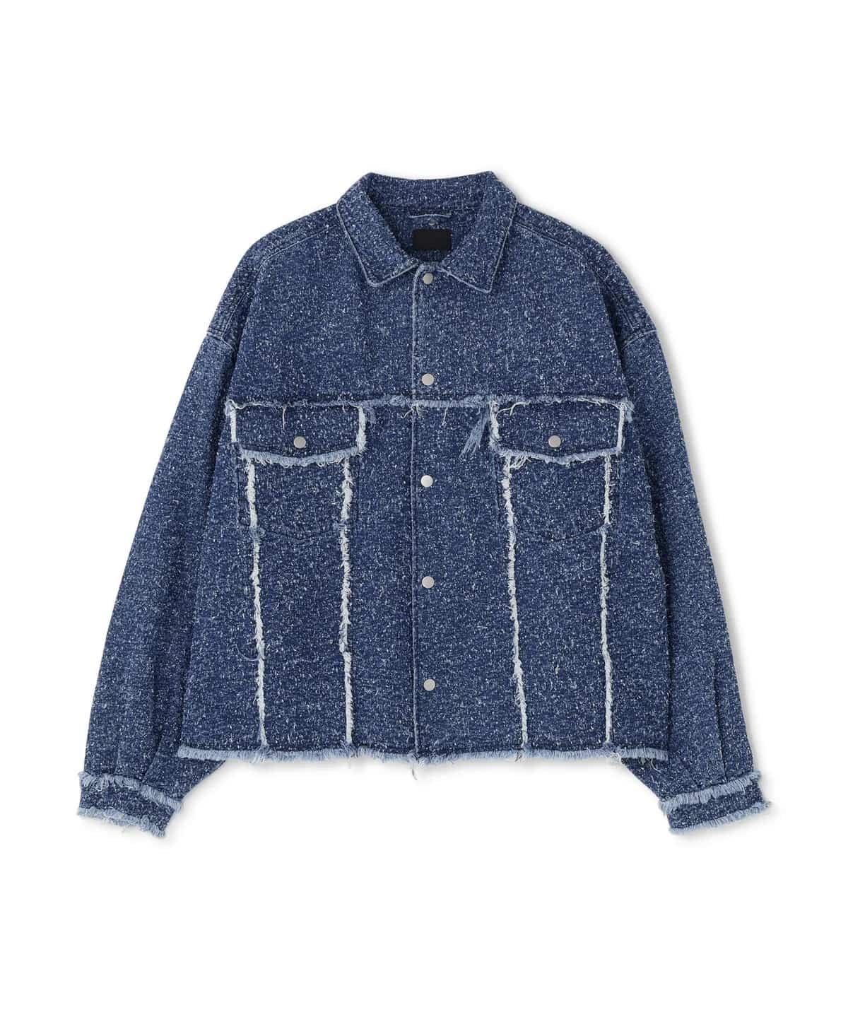 Danke Schon 26ss "Needlepunch Denim 3rd Jacket" Blue Blue S