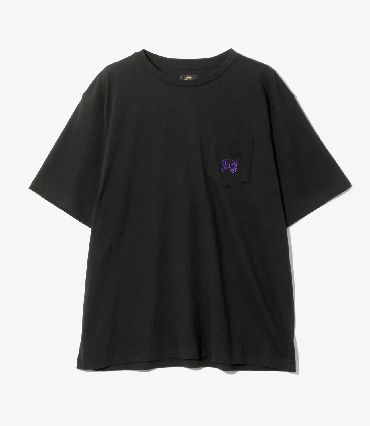 Needles 26ss "S/S Pocket Tee - Cotton Jersey" Black Black S