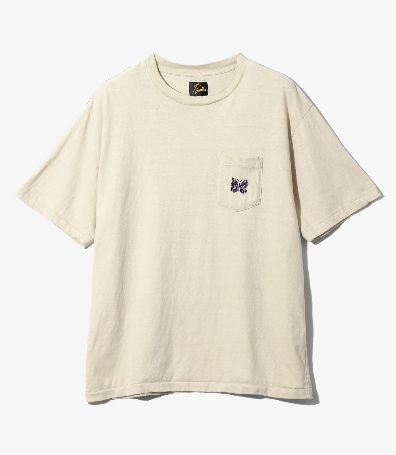 Needles 26ss "S/S Pocket Tee - Cotton Jersey" Beige Beige S