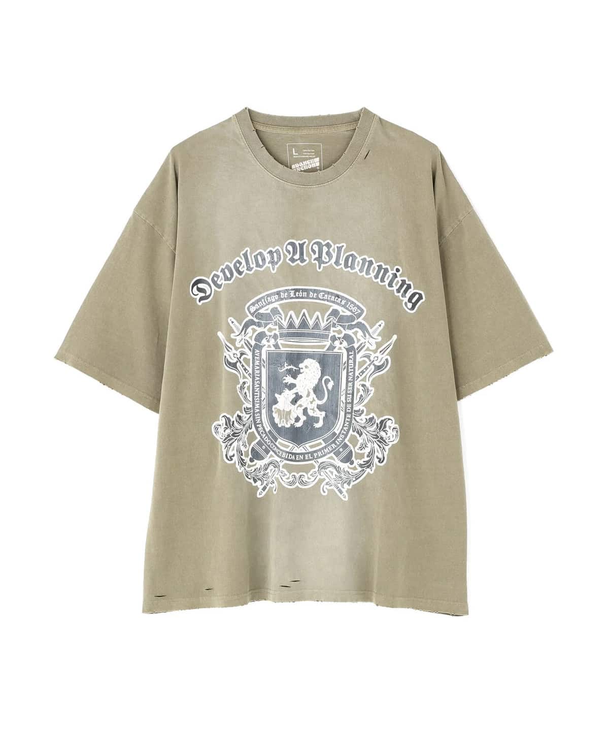 Danke Schon 26ss "Pigment Emblem S/S Tee" Beige Beige M