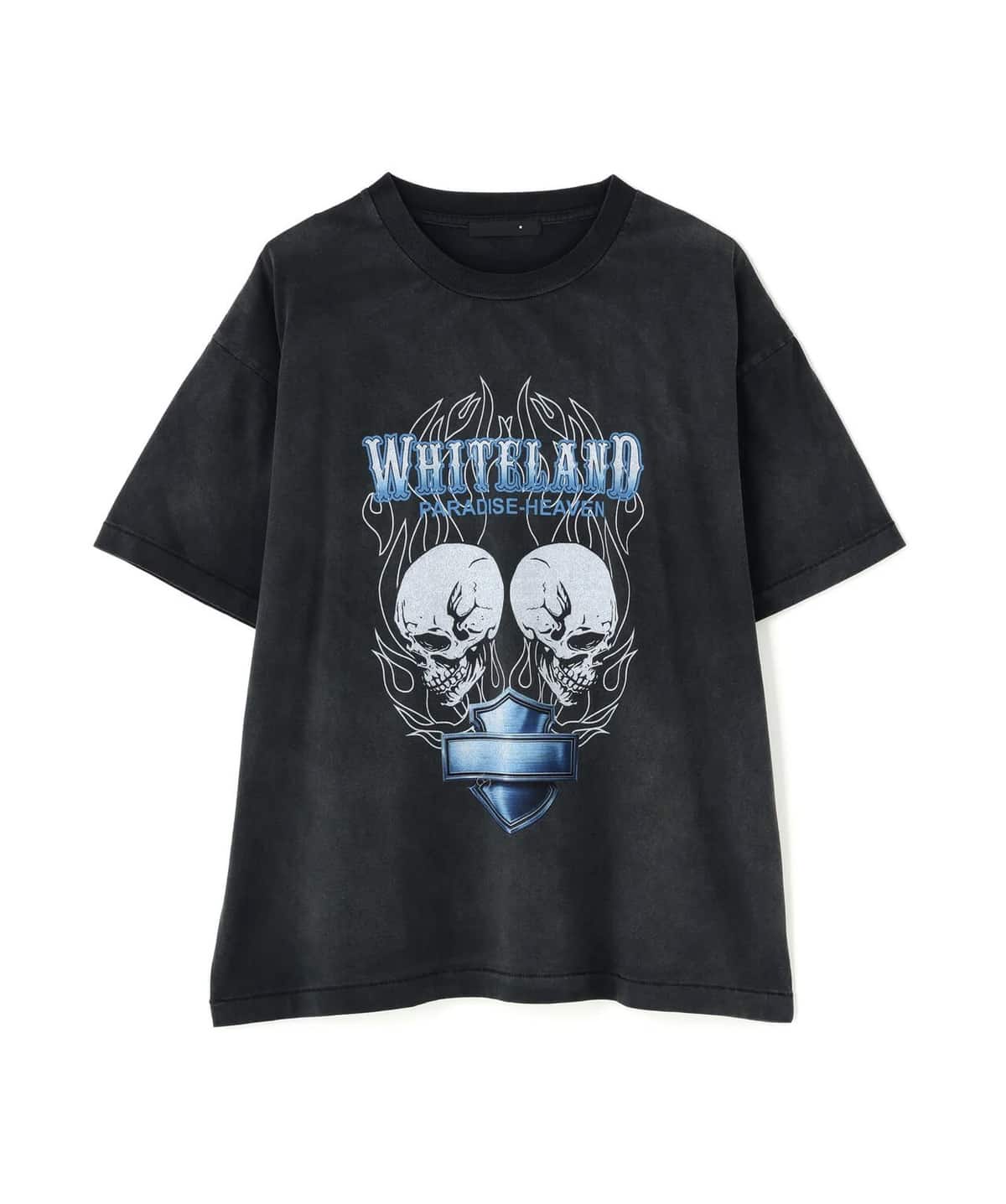 WHITELAND 26ss "American Skull Tee" Black One Size