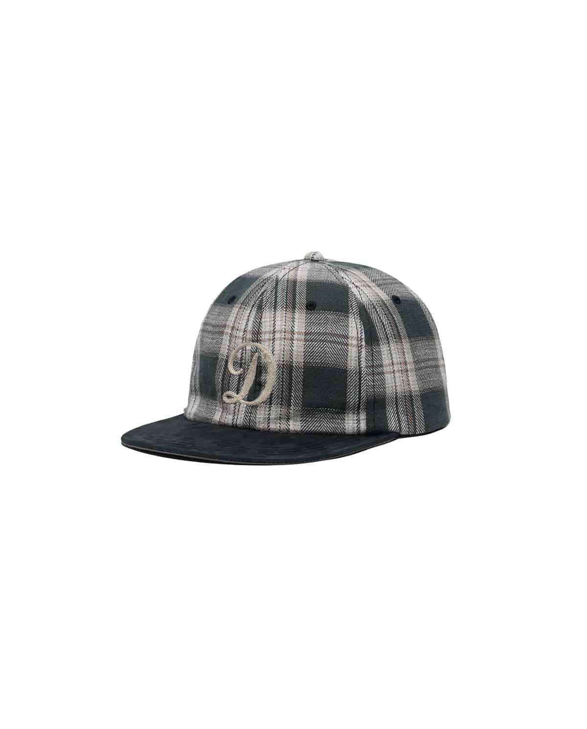 THE H.W.DOG&CO. 26ss "Plaid Two Tone Cap" Black Black One Size