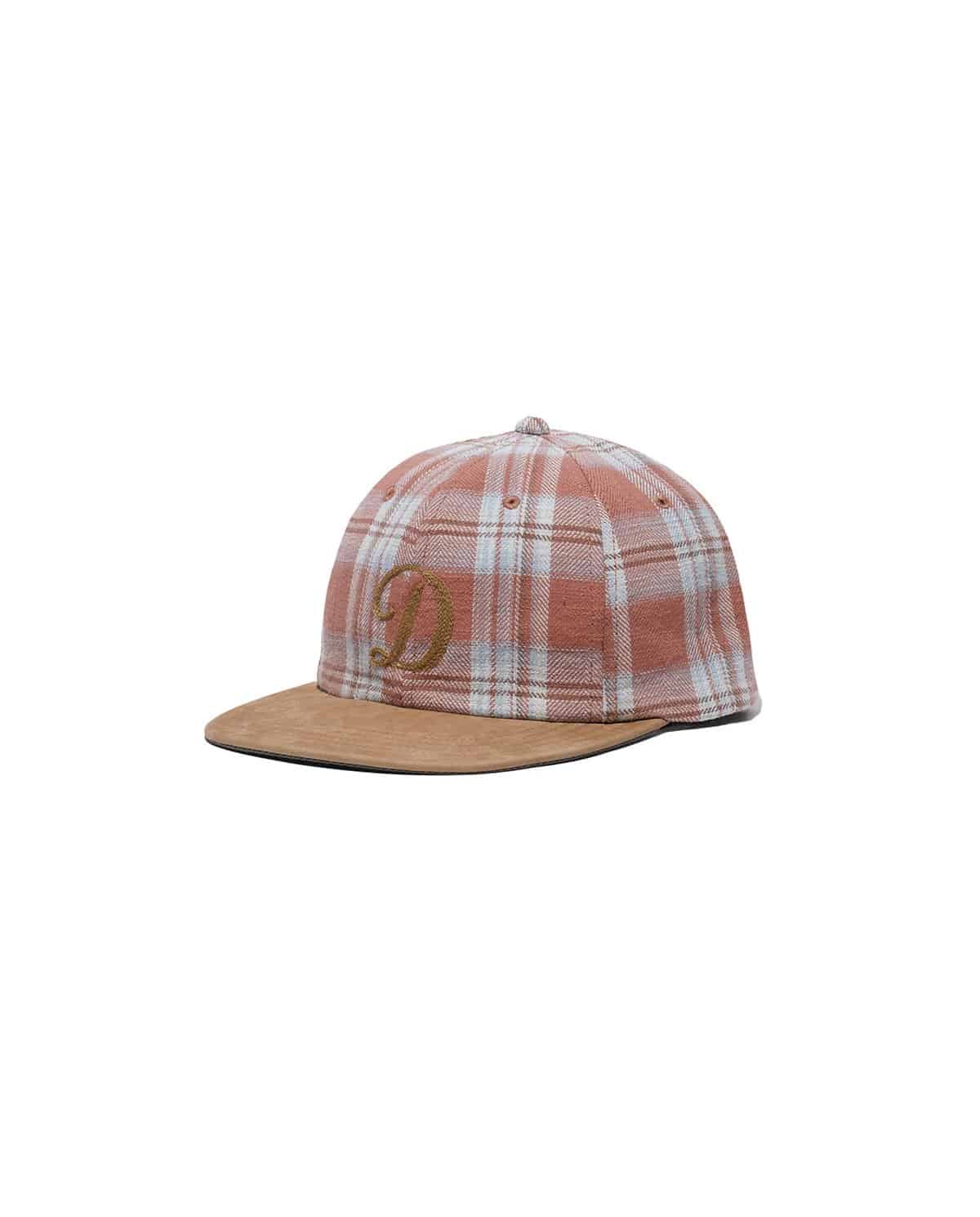 THE H.W.DOG&CO. 26ss "Plaid Two Tone Cap" Red Red One Size
