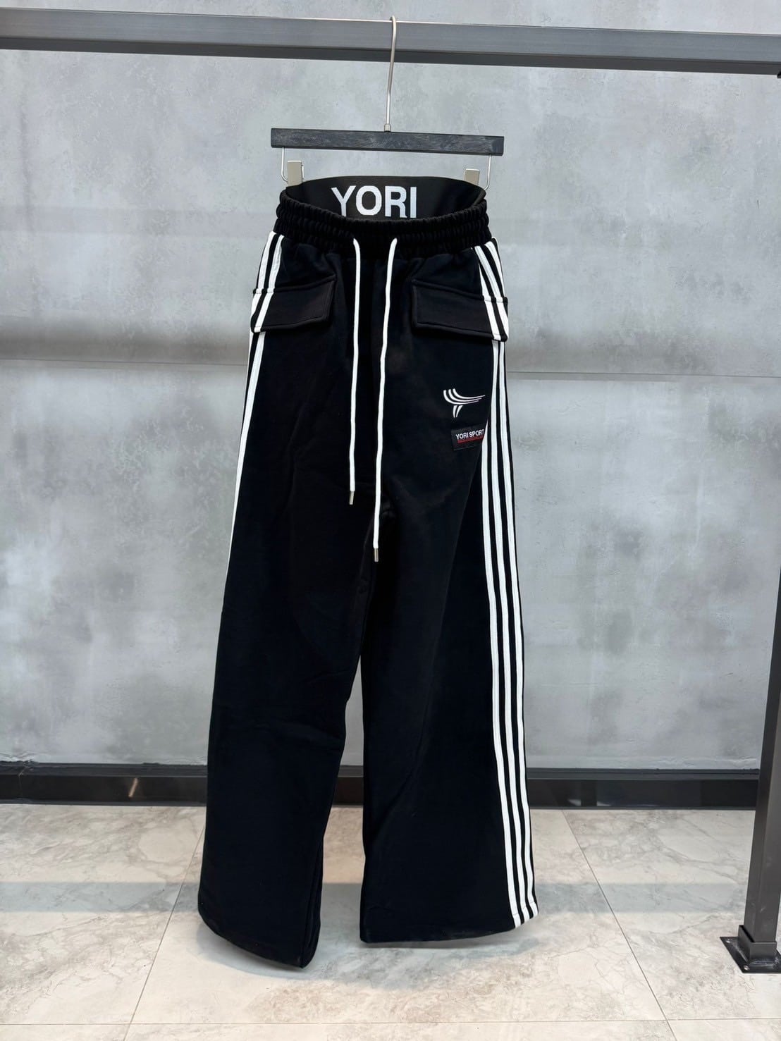 【先行予約 5月中旬発売予定】RECKLESSSCHOLARS × YORI 26ss "Side Line Pants" Black S