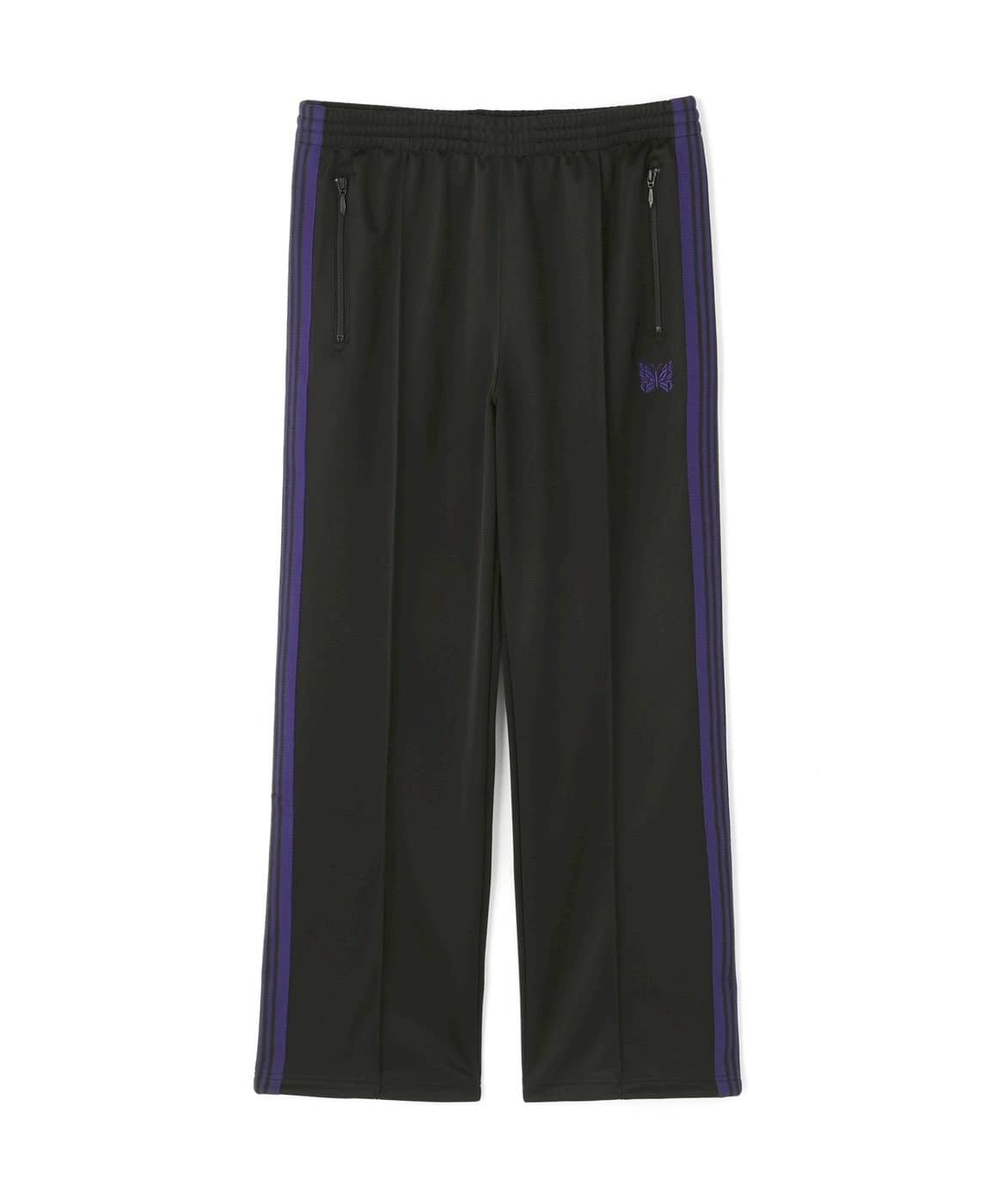 【先行予約 6月6日発売予定】Needles 26aw "Exclusive Track Pant - Poly Smooth" Black/Purple Black/Purple XS