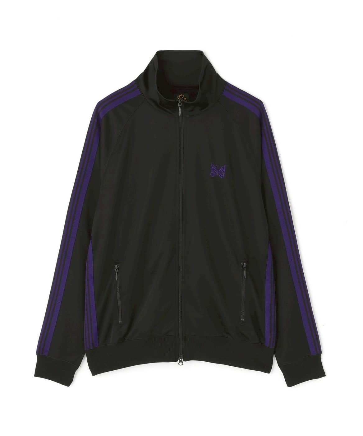 【先行予約 6月6日発売予定】Needles 26aw "Exclusive Track Jacket - Poly Smooth" Black/Purple Black/Purple S