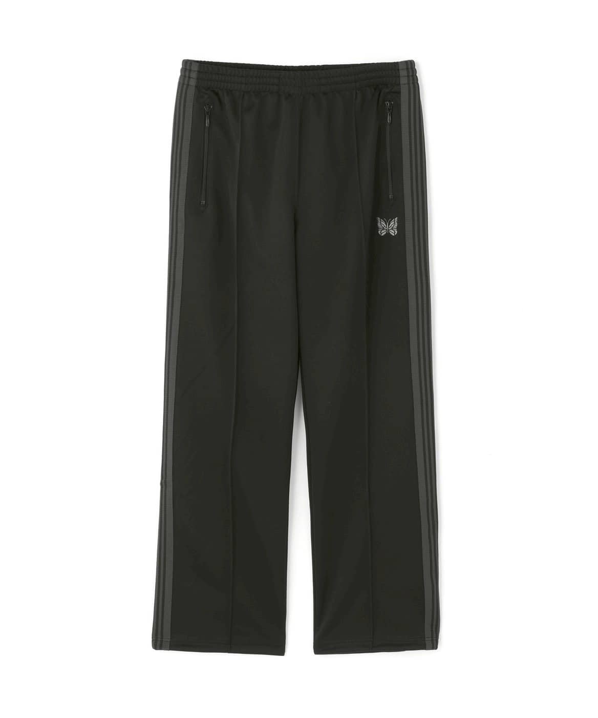 【先行予約 7月3日発売予定】Needles 26aw "Exclusive Track Pant - Poly Smooth" Black/Charcoal Black/Charcoal XS