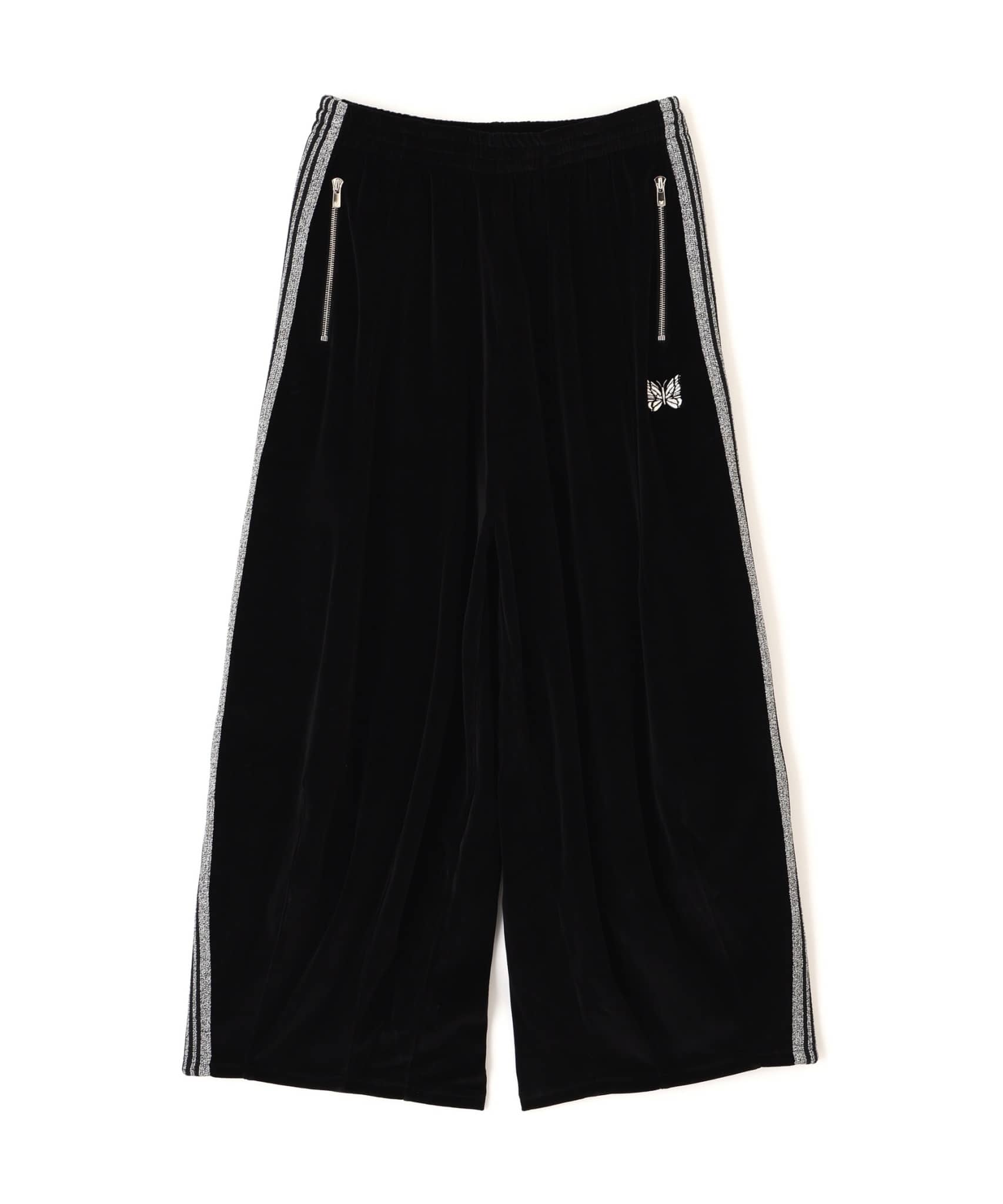 Needles 26ss "Exclusive H.D. Track Pant - C/PE Velour" Black
