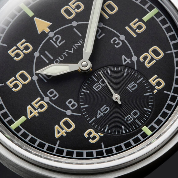 【OUTLINE】アウトライン・ミリタリーType1940 YK20251-60BO ブラック 手巻き メンズ