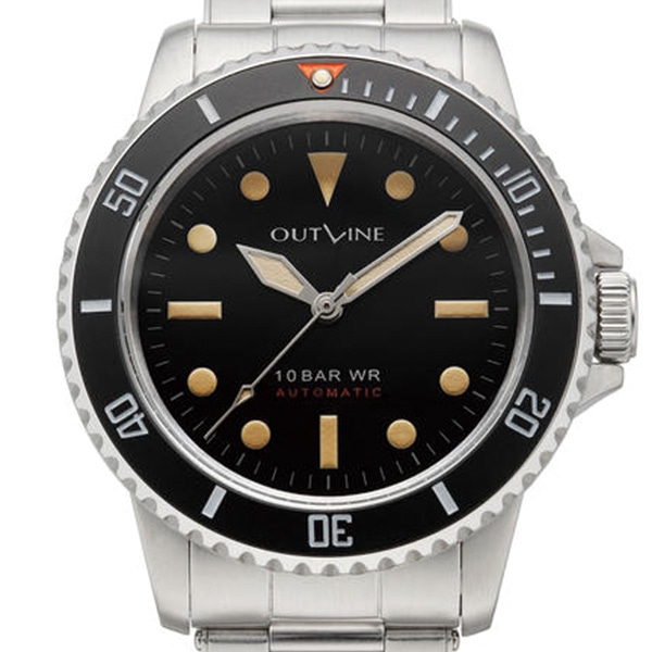 【OUTLINE】アウトライン BLACK DIVER （ドットタイプ） YK20252-1BKDT 自動巻 メンズ