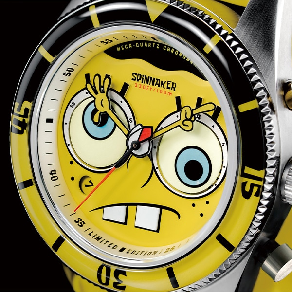 《SPINNAKER》スピニカー FLEUSS Meca-Quartzl Chronograph SPONGEBOB LIMITED　フルース メカクォーツクロノグラフ スポンジボブ リミテッドエディション SP-5154-01 クォーツ メンズ