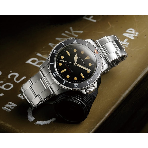 【OUTLINE】アウトライン BLACK DIVER （ドットタイプ） YK20252-1BKDT 自動巻 メンズ