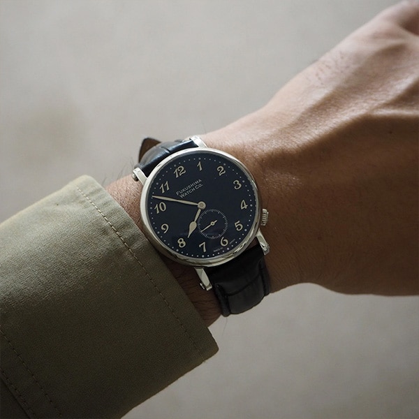 【FUKUSHIMA WATCH Co.】 フクシマウォッチ Odaka / Seaweed black 自動巻