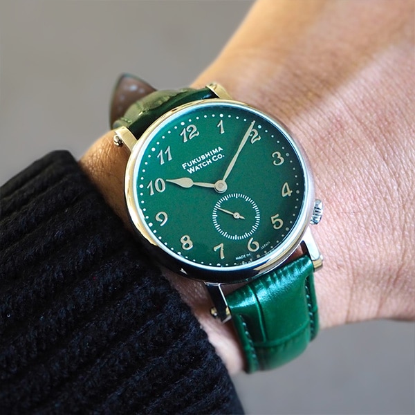 【FUKUSHIMA WATCH Co.】 フクシマウォッチ Odaka / Broccoli green 自動巻