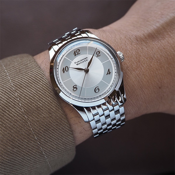 【FUKUSHIMA WATCH Co.】 フクシマウォッチ Futaba / Moonlight Silver 自動巻