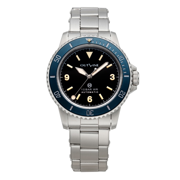 【OUTLINE】アウトライン×チックタック　ネイビーダイバー（3・6・9タイプ）YK20223-2