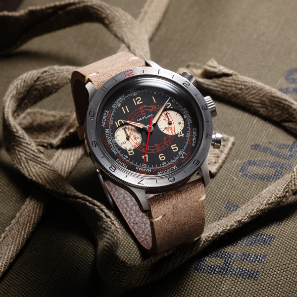 【OUTLINE】アウトライン　パイロットクロノ20thリミテッド YK20221-3IV クオーツ メンズ