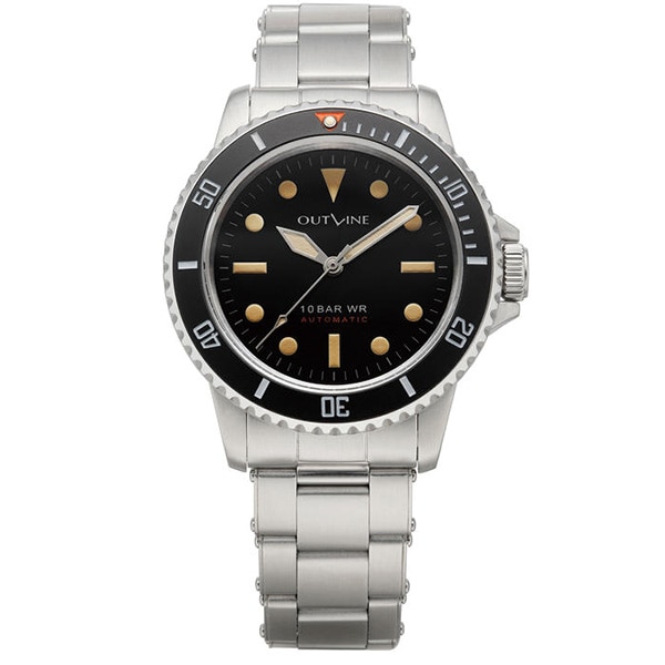 【OUTLINE】アウトライン BLACK DIVER （ドットタイプ） YK20252-1BKDT 自動巻 メンズ