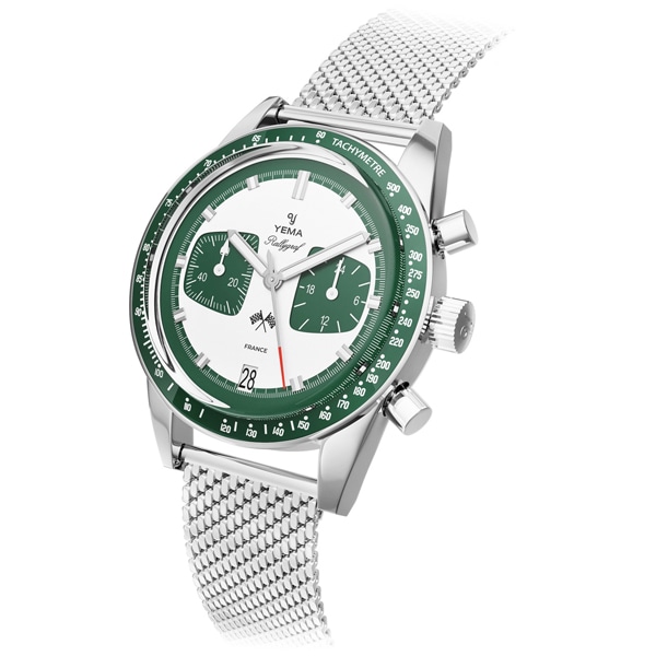 《YEMA》ラリーグラフクォーツグリーン YMHF1580-ZM クォーツ メンズ
