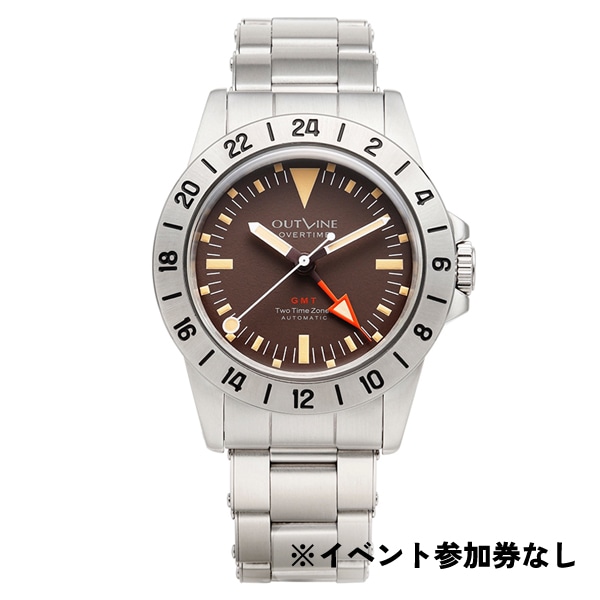 【アウトライン×江口寿史】オーバータイム YK20242-EHBW ブラウン 機械式自動巻