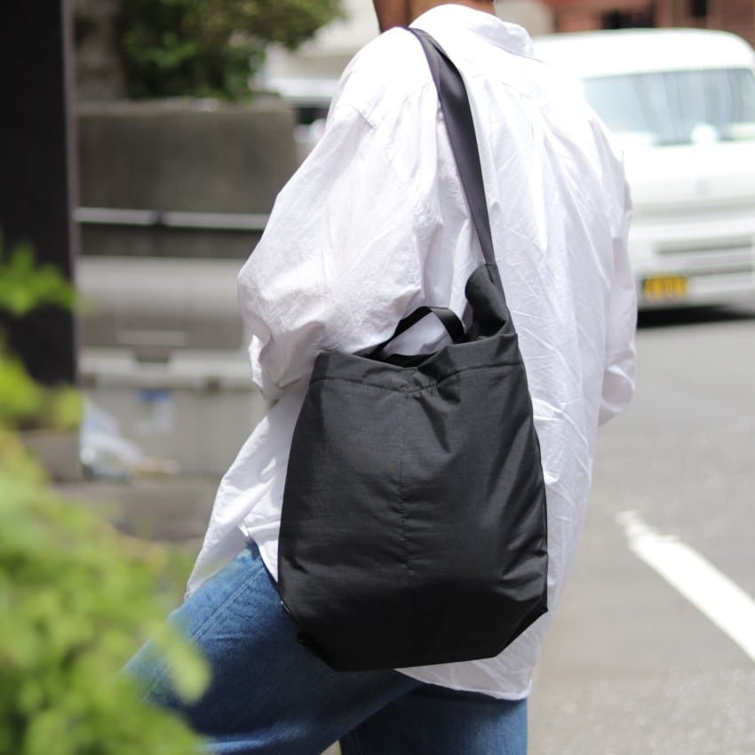 【SLOW&CO.×COMPLETE WORKS】 bullet helmet bag Black W310×H400×D170mm