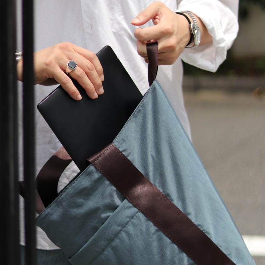 【SLOW&CO.×COMPLETE WORKS】 bullet helmet bag Black W310×H400×D170mm