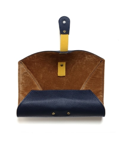 DIFFUSER　シュリンク　レザーロールアイウェアケース Black & Beige ONESIZE