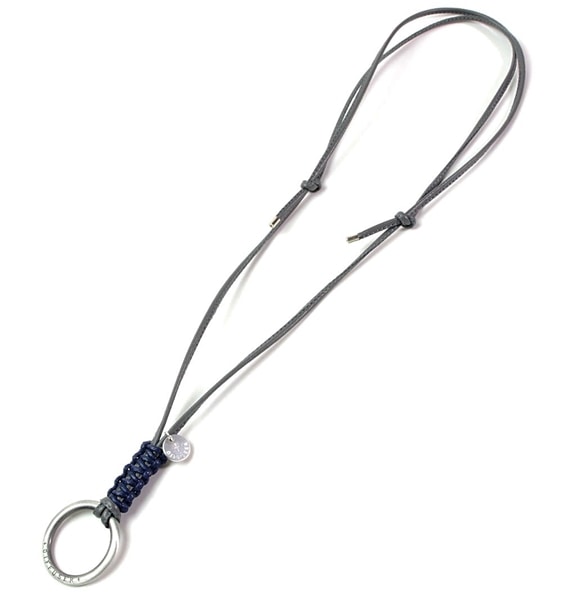 DIFFUSER バイカラー　レザーグラスホルダー Grey&Navy ONE SIZE