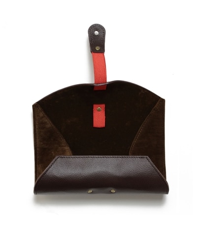 DIFFUSER　シュリンク　レザーロールアイウェアケース Black & Beige ONESIZE