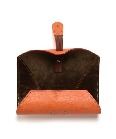 DIFFUSER　シュリンク　レザーロールアイウェアケース Black & Beige ONESIZE