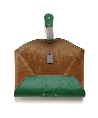 DIFFUSER　シュリンク　レザーロールアイウェアケース Black & Beige ONESIZE