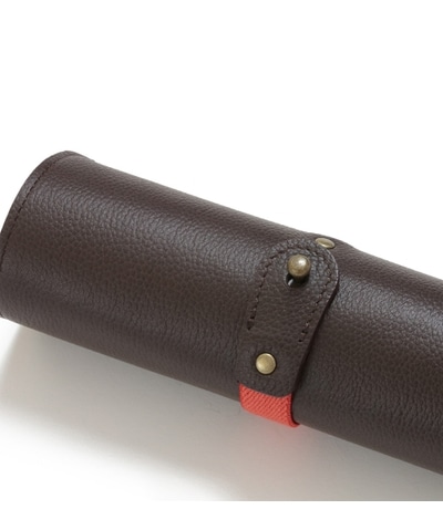 DIFFUSER　シュリンク　レザーロールアイウェアケース Black & Beige ONESIZE