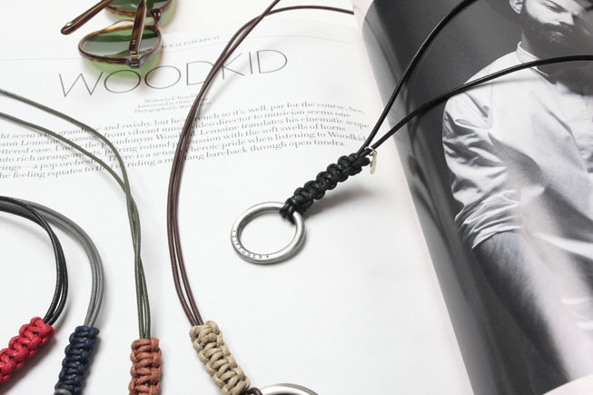 DIFFUSER バイカラー　レザーグラスホルダー Black&Red ONE SIZE