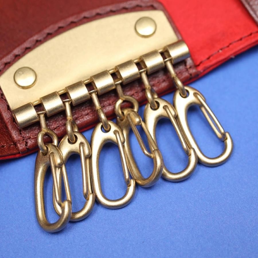 【NELD×ILS】PUEBRO キーケース キャメル 約W10×H6.5×D2cm