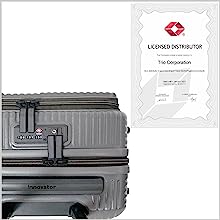 【innovator】キャリーケース INV50 ZIPPER TYPE FRONT OPEN POCKET Mad Black Mad Black  H55 x W35 x D25 cm（Total : 115 cm）機内持込可