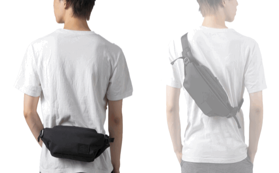 【SIMCLEAR】TSUNAGU BAG　RUNNER2.0 グレー W29×H13×D5.5 cm