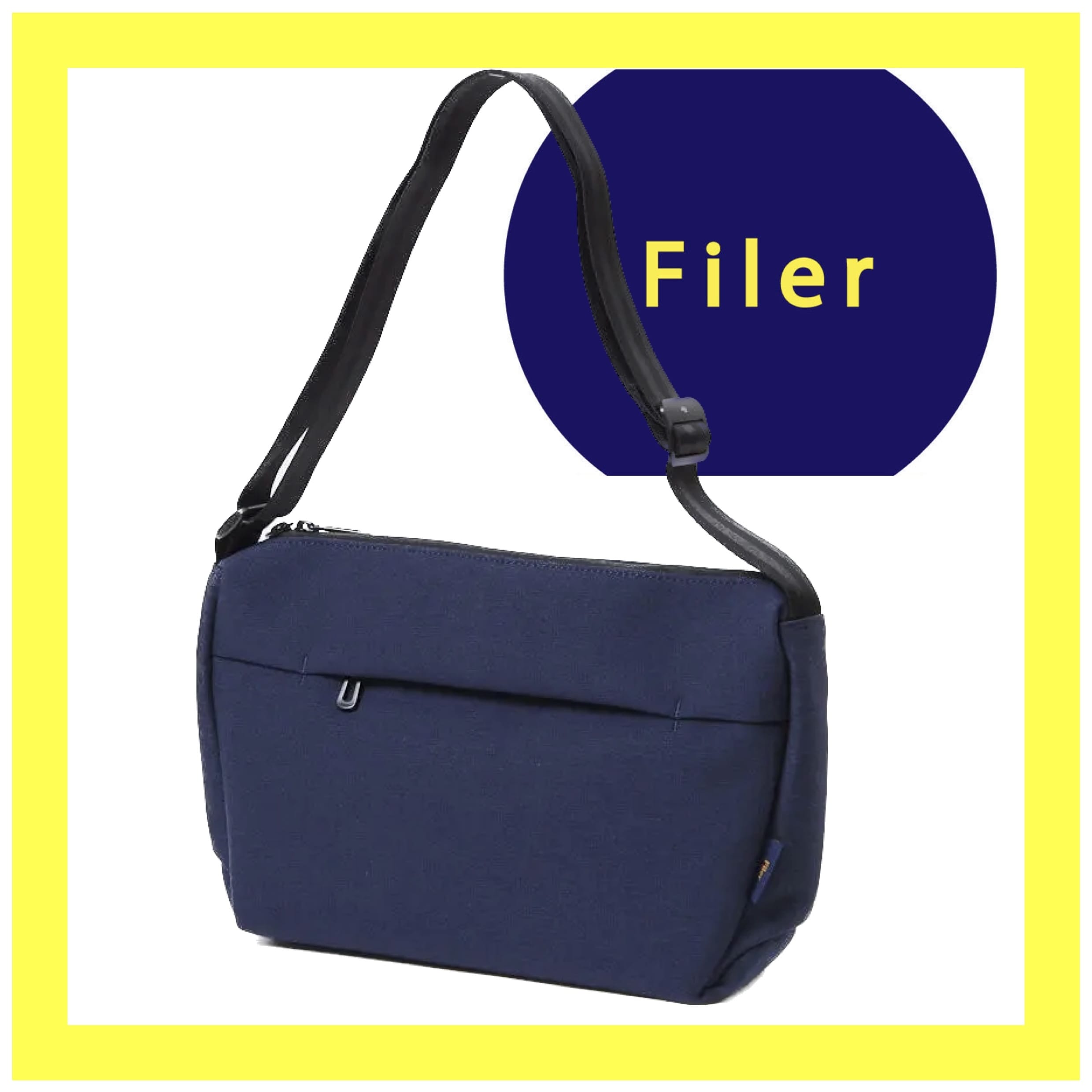 【Filer】TOROPICALショルダーバッグ NV ネイビー W27 H22 D10