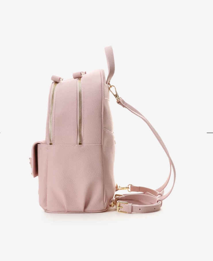 ビジューリボンリュック(小) ピンク 0