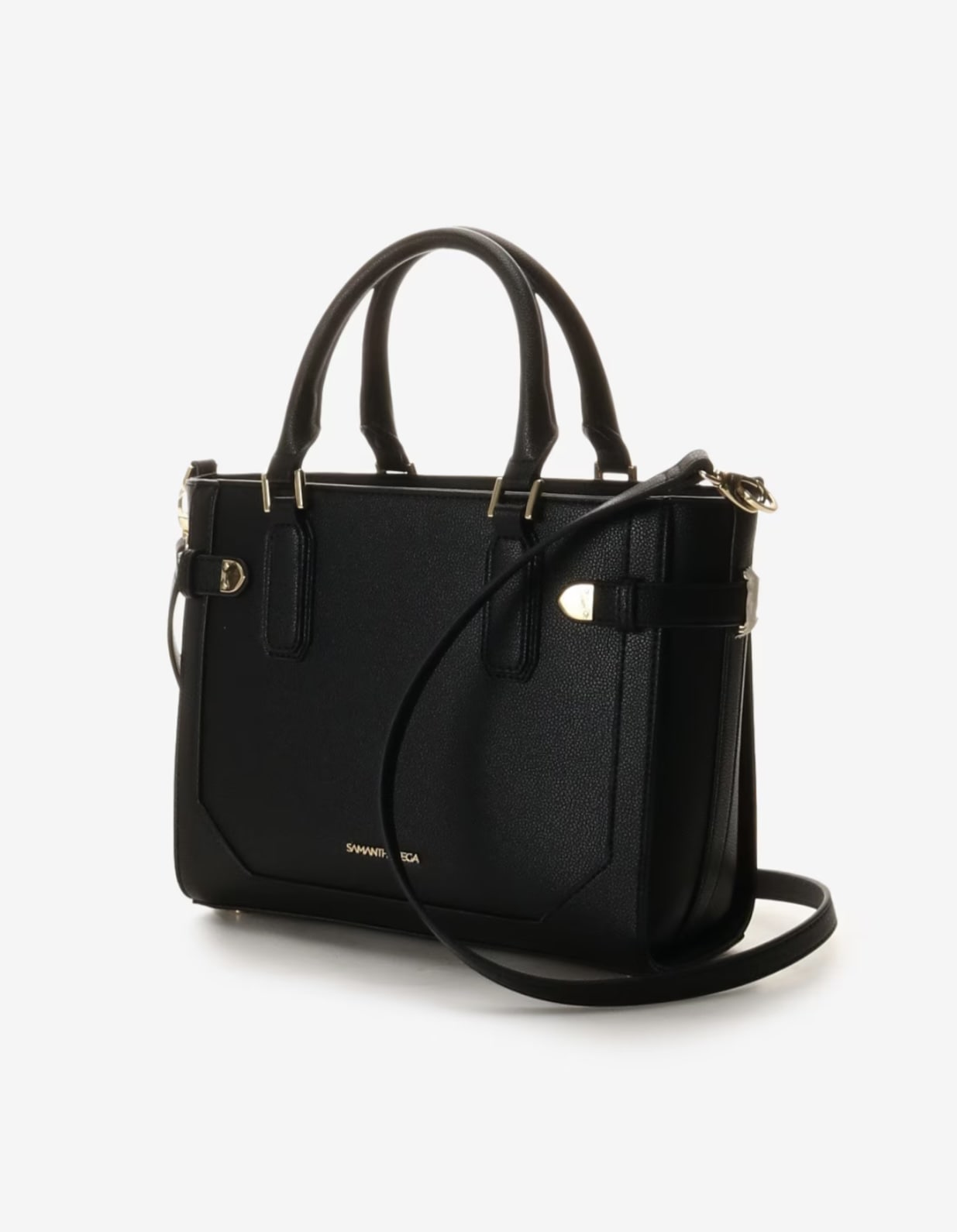 ベルト金具ハンドバッグ【ブラック】 ブラック