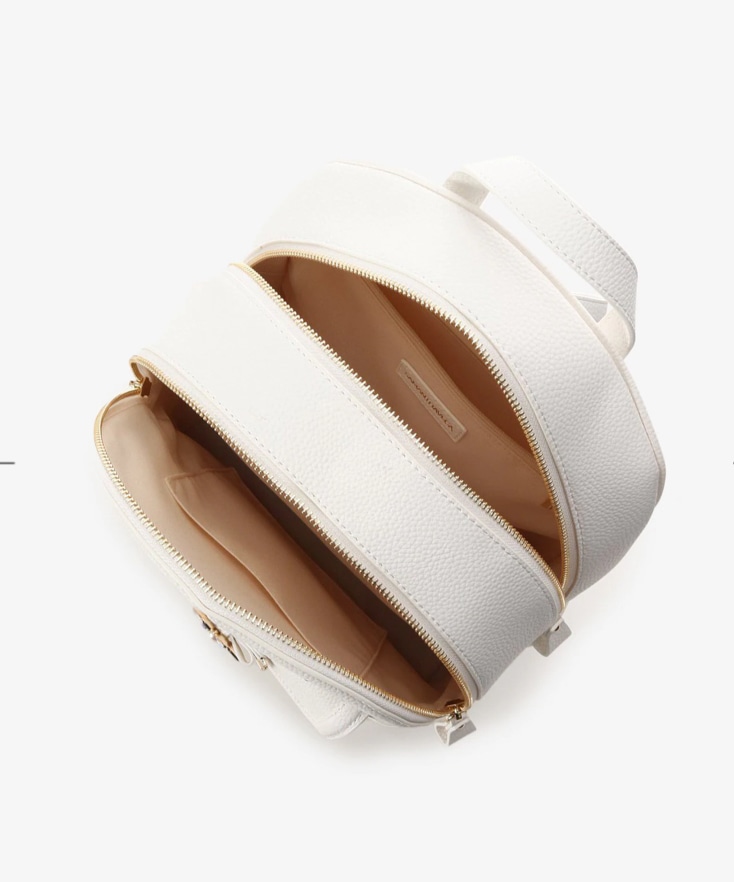 ビジューリボンリュック(大) ホワイト 0