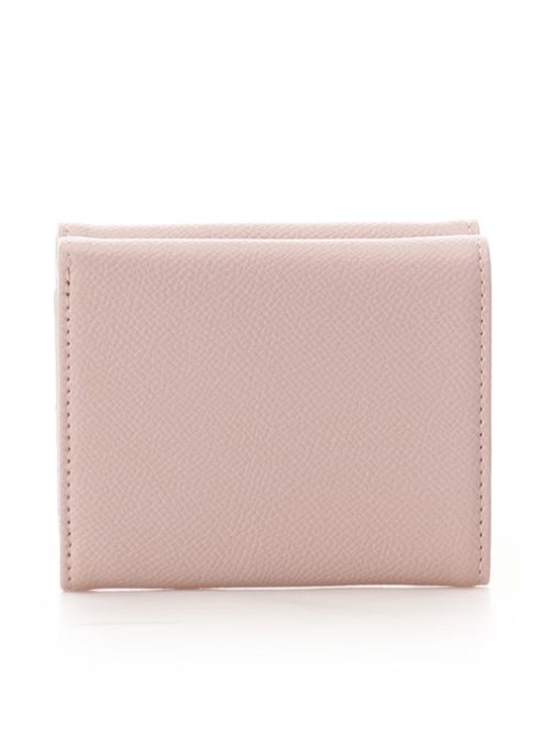 フロントバックル折財布【ピンク】 ピンク