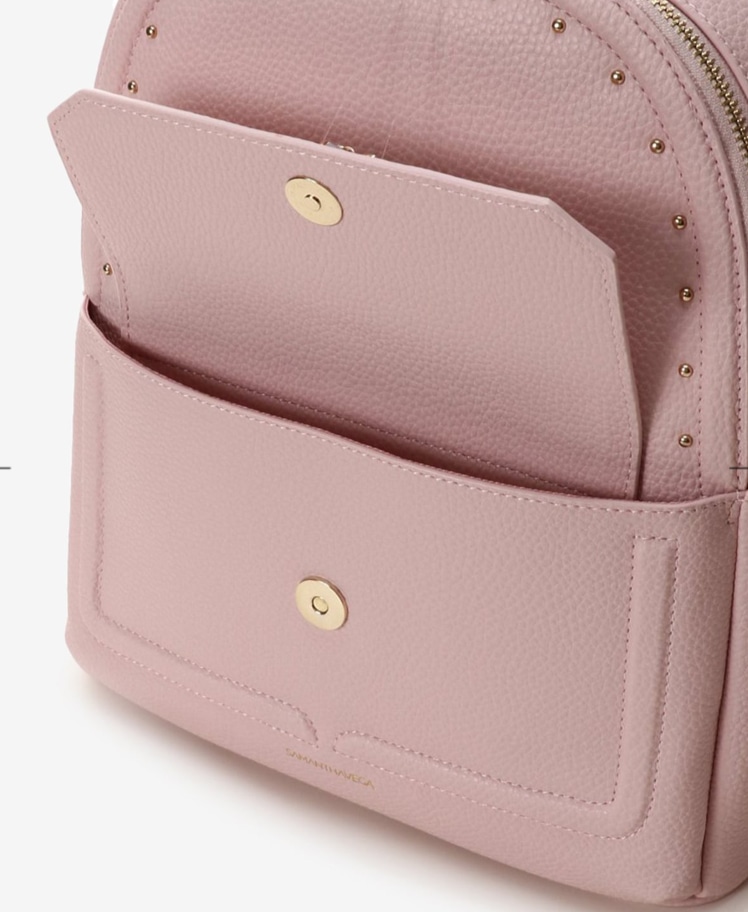 ビジューリボンリュック(小) ピンク 0