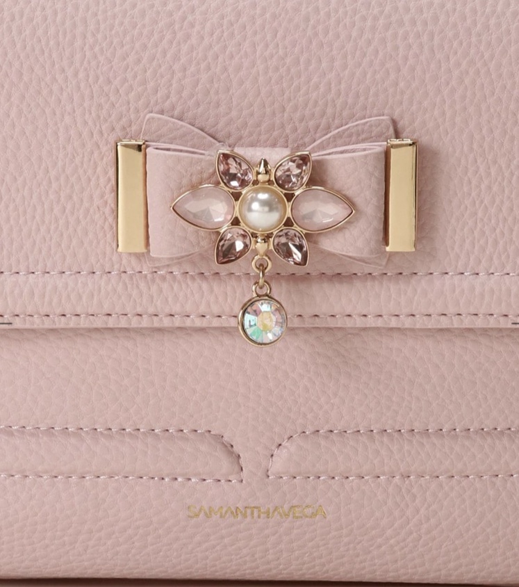 ビジューリボンリュック(小) ピンク 0