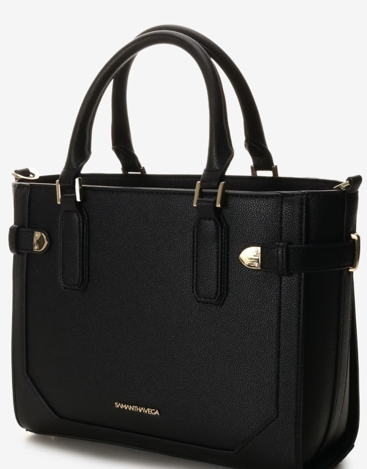 ベルト金具ハンドバッグ【ブラック】 ブラック