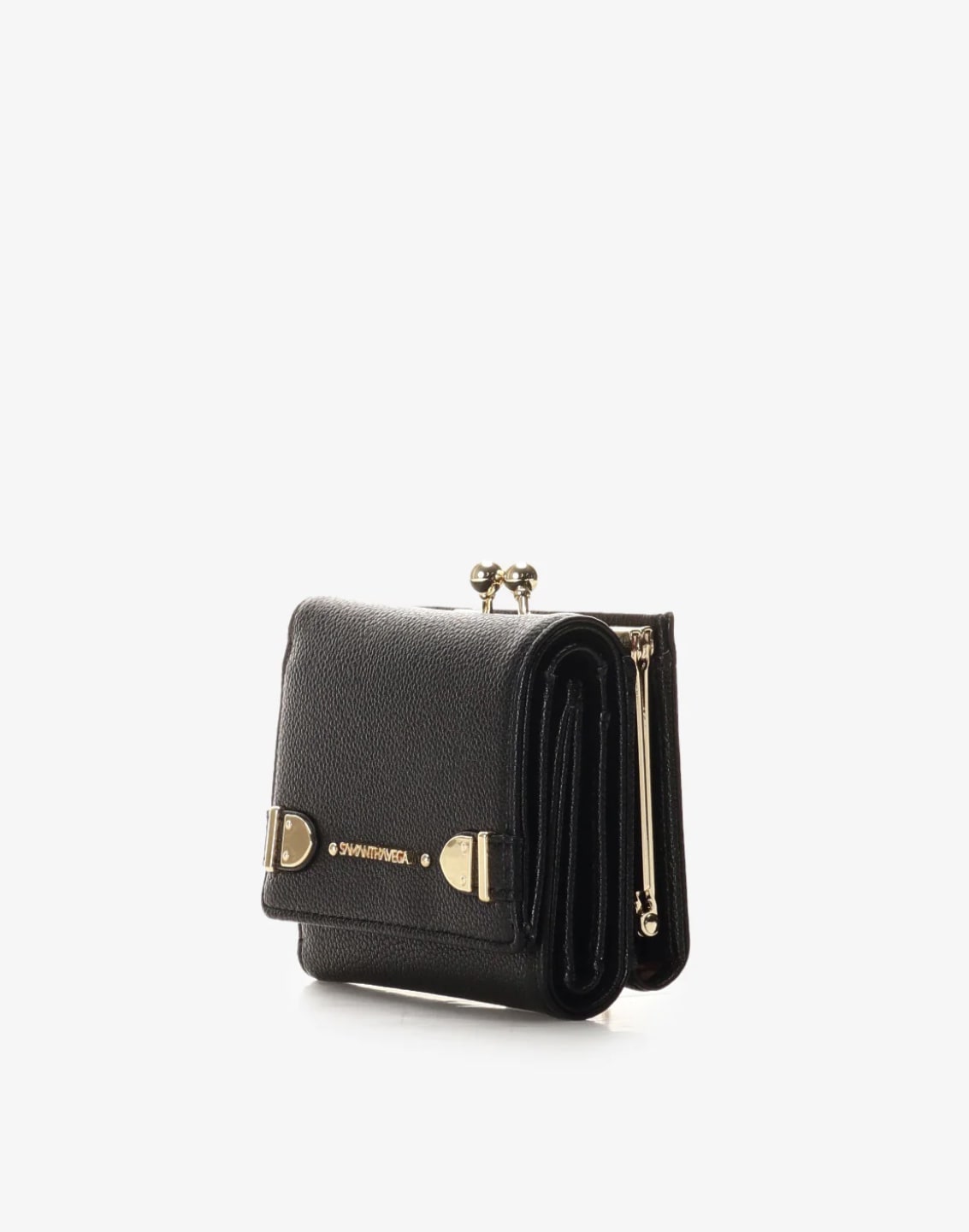 ベルト金具折財布【ブラック】 ブラック