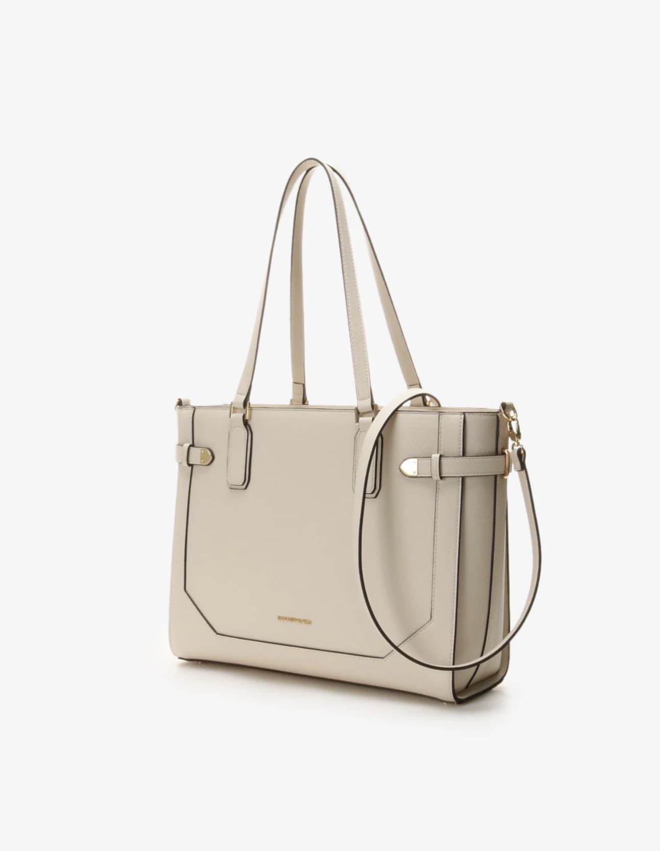  ベルト金具トートバッグ【オフホワイト】 オフホワイト