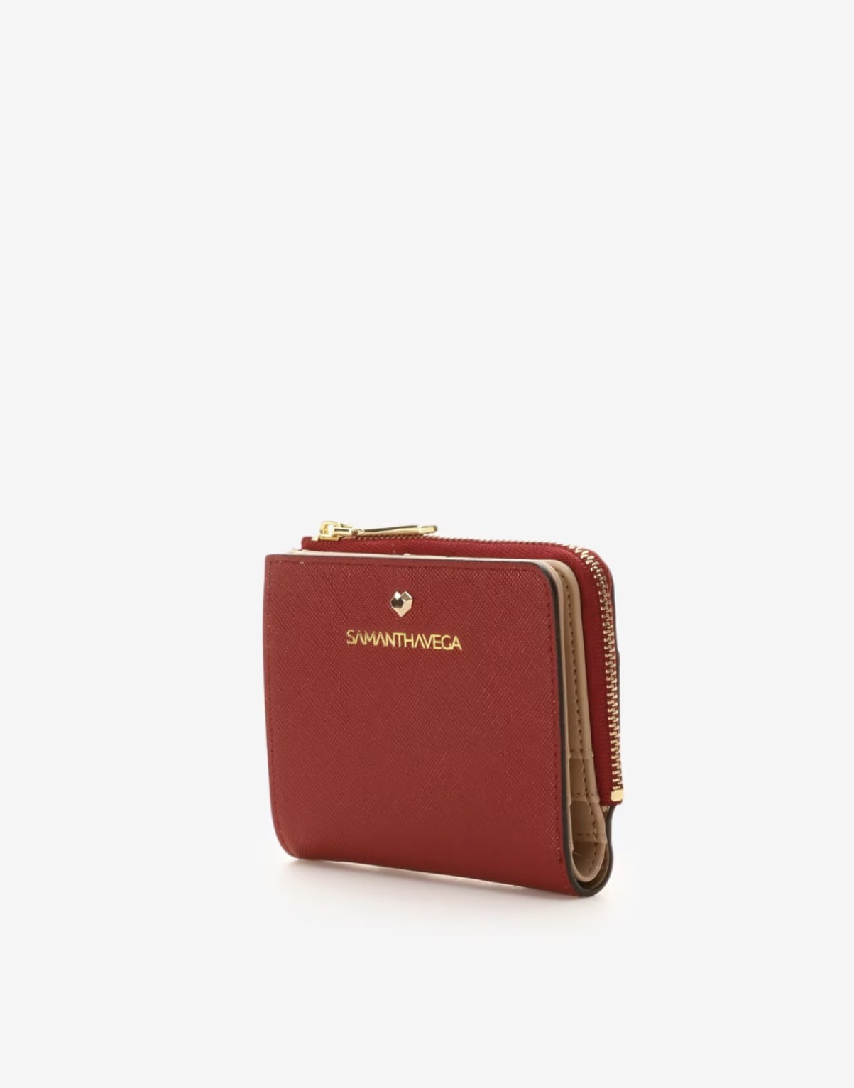 カラフルミニマム折財布【ワインレッド】 ワインレッド