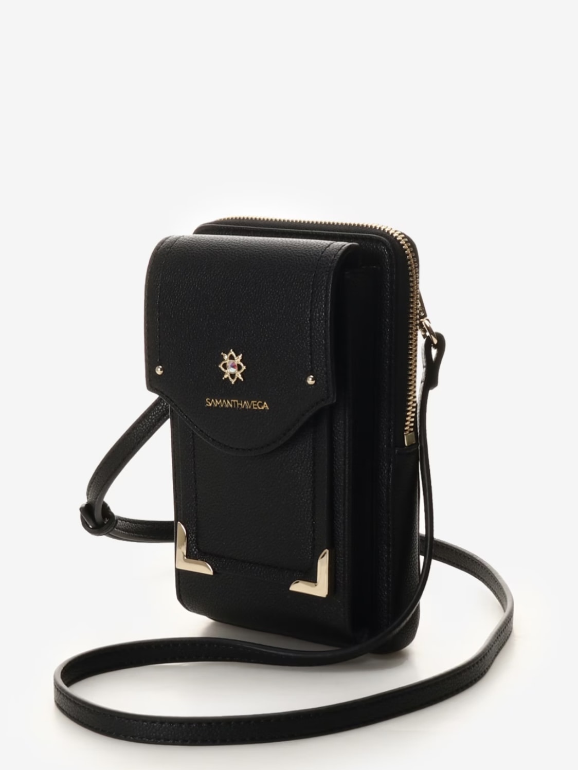 シンプルビジュースマホショルダーバッグ【ブラック】 ブラック