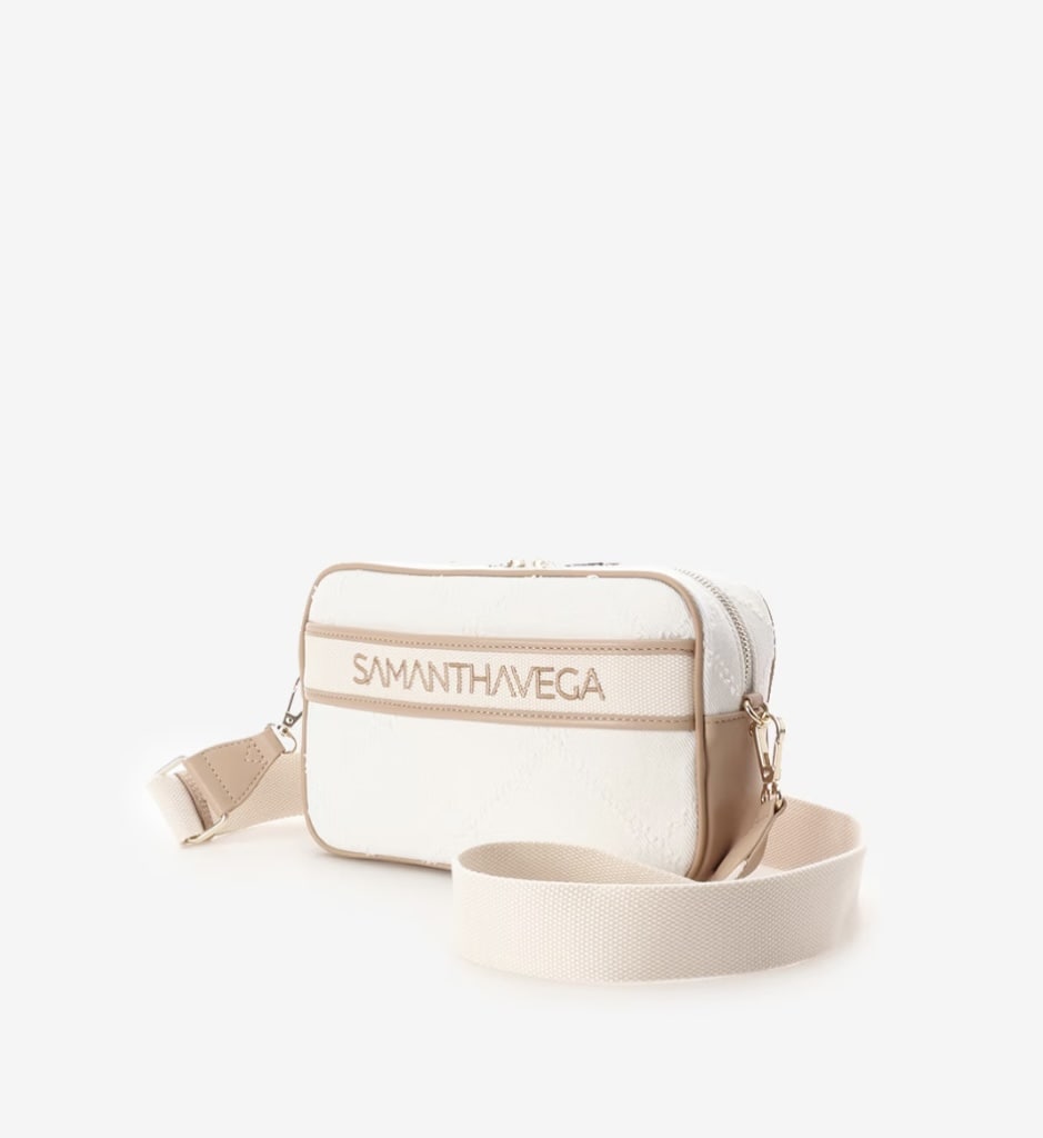  ロゴテープデニムショルダー【ホワイト】  ホワイト